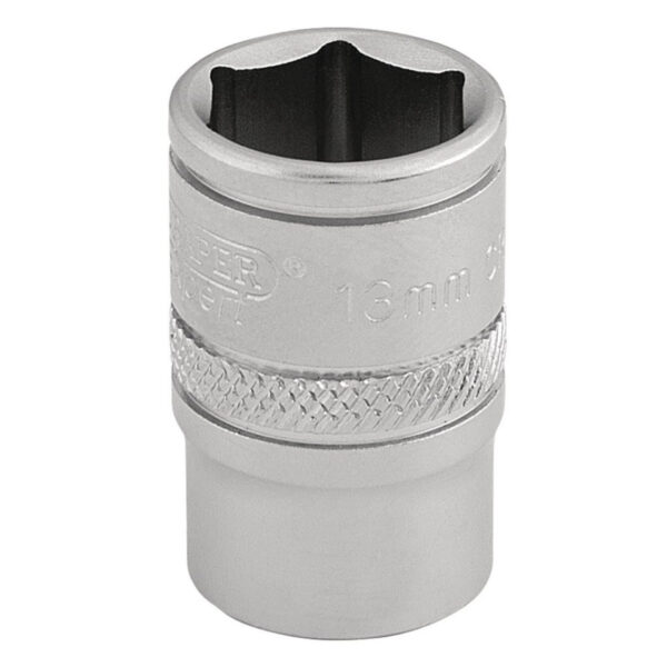 Draper Expert 6 Point Metric Socket, 3/8" Sq. Dr., 13mm