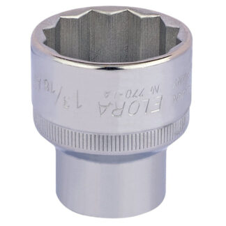 Draper Elora Bi-Hexagon Socket, 1/2" Sq. Dr., 1 3/16"