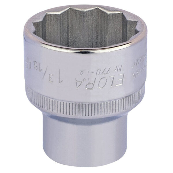 Draper Elora Bi-Hexagon Socket, 1/2" Sq. Dr., 1 3/16"