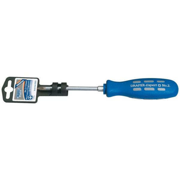 Draper Expert Cross Slot Mechanics Screwdriver, No.2 x 100mm