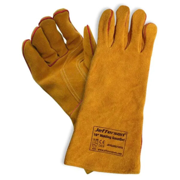 Jefferson 16" Welding Gloves/Gauntlets - Yellow