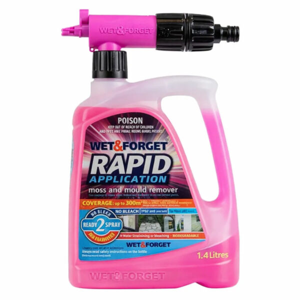 Wet & Forget Rapid Application Outdoor Mould, Lichen & Algae Remover 1.4 Litre